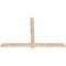 Ekena Millwork Eugene Smooth Timber Gable Bracket, Douglas Fir, 60"W x 40"H x 1 1/2"D x 3 1/2"F, 16/12 Pitch GBW060X40X0204EUG00SDF - alternate 3
